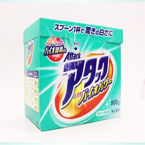 日本进口花王酵素高活性生物EX洗衣粉强效去污净白消臭漂白900g